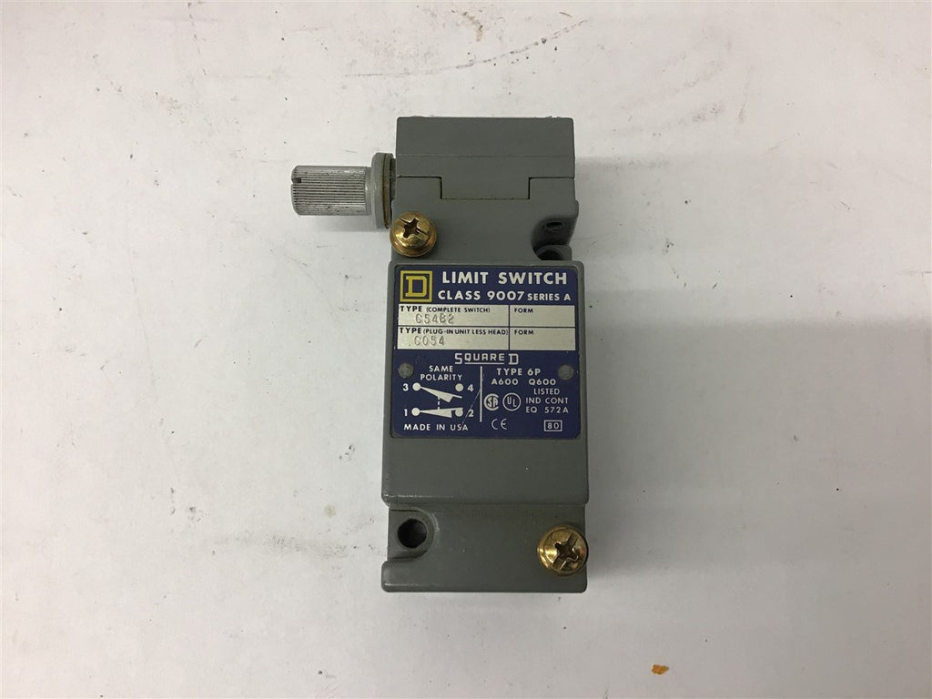 Square D C54B2 Class 9007 Limit Switch