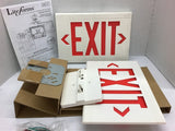 Lite Forms LXURWE Emergency LED Exit Sign White