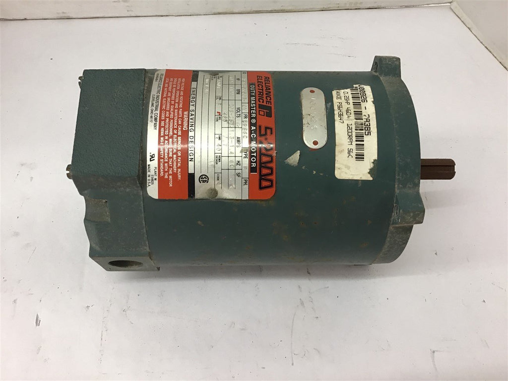 Reliance P56M5050R 1/4 HP AC Motor 208-230/460 Volts 1200 Rpm 6P 56C frame