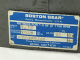 Boston F72420B56 Left Angle Gear Reducer 20:1 Ratio 1.77 Input Hp