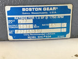 Boston Gear F72450B5J Gear Reducer 50:1 Ratio 0.79 Input HP 1034 Torque