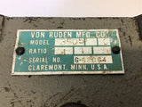 Von Ruden 3505 Gear Reducer 1:1 Ratio