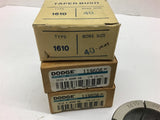 Two Dodge One Ametric 1610 Tapered Lock Bushing 40mm