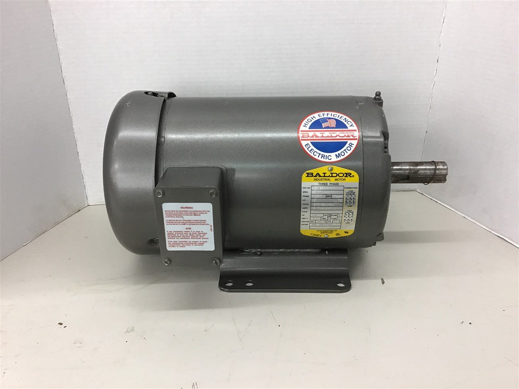 Baldor M3614T 2 HP AC Motor 208-230/460 volts 1140 Rpm 6P 184T Frame