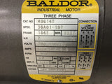 Baldor M3614T 2 HP AC Motor 208-230/460 volts 1140 Rpm 6P 184T Frame