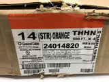 General Cable 14 THHN 24014820 Wire Orange 500FT X 4 14AWG