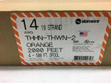 Alanwire THHN-THWN-2 Orange 500FT X 4 14 AWG