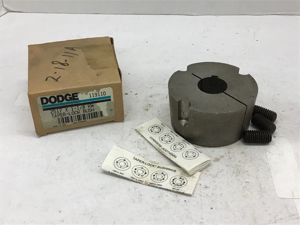 Dodge 119110 2517 Taper-Lock Bushing 1 1/8" Bore