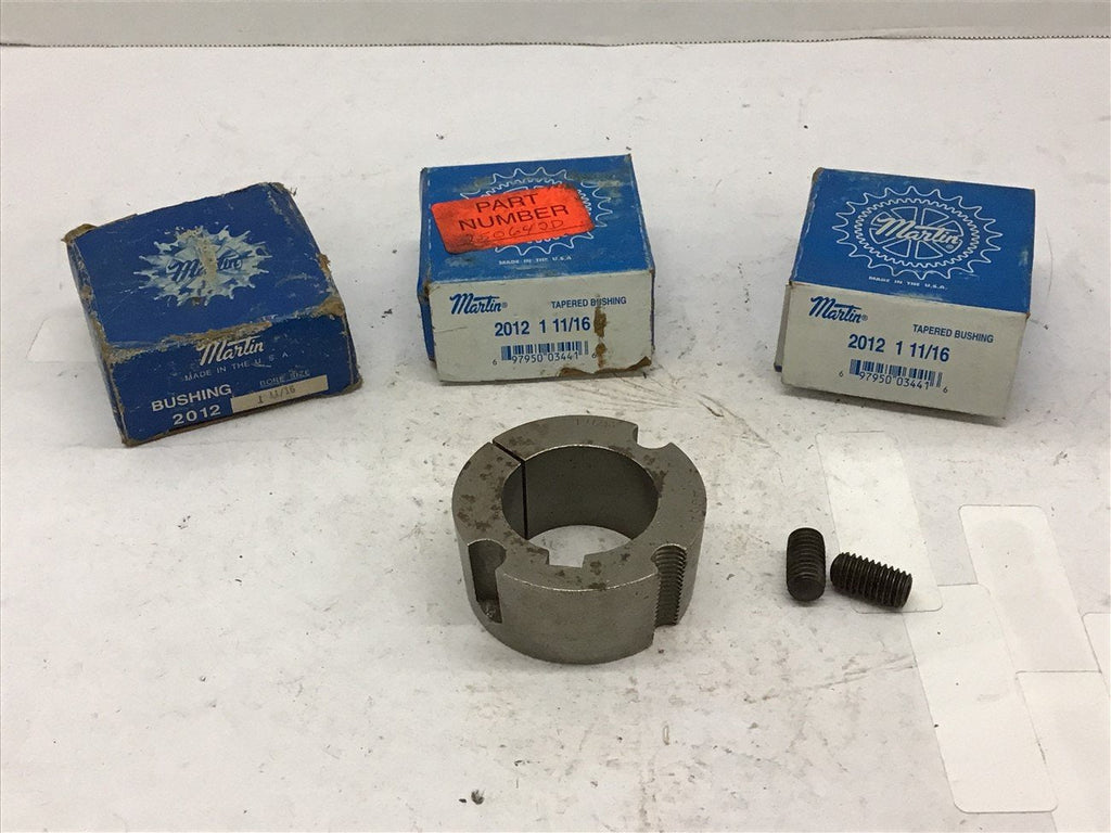 Martin 2012 Taper-Lock Bushing 1 11/16" Bore Lot of 3