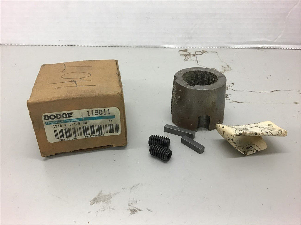 Dodge 119011 Taper Lock Bushing 1215 X 1 1/8 KW