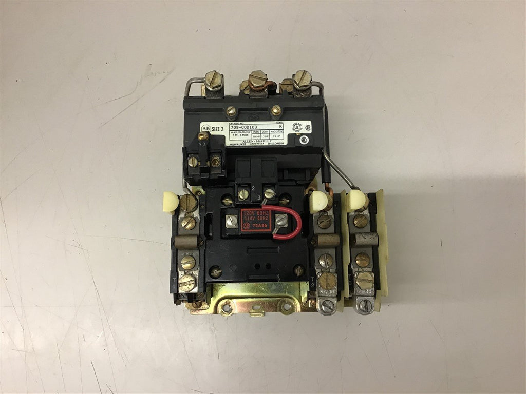 Allen-Bradley 709-C0D103 Nema Size 2 460 Volt @25 Hp 120 Volt Coil
