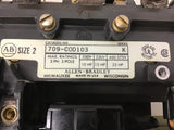 Allen-Bradley 709-C0D103 Nema Size 2 460 Volt @25 Hp 120 Volt Coil