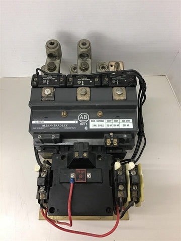 Allen-Bradley 709-F0D103 Nema Size 5 460 Volt @ 200 Hp 120 Volt Coil