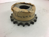 SPR 6018F Sprocket 1 1/2" Bore 18 Teethe