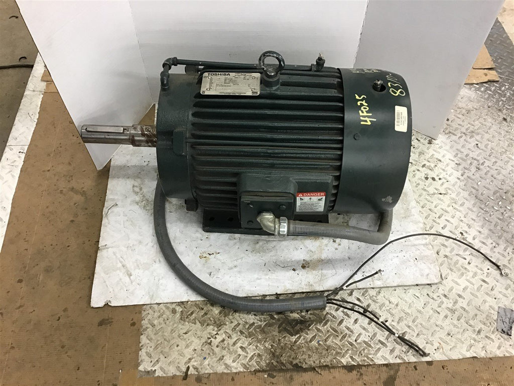 Toshiba 4F4020W193675 20 Hp AC Motor 460 Volts 1800 Rpm 4P 256TZ Frame