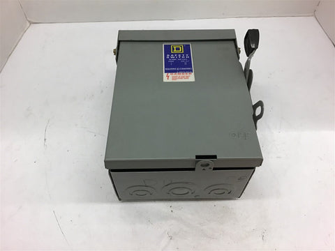 Square D DU322RB 60 Amp 240 Vac Safety Switch Enclosure