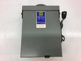 Square D DU322RB 60 Amp 240 Vac Safety Switch Enclosure