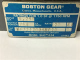 Boston HF72120B5HP23 20:1 Ratio Hollow Shaft Gear Reducer 1.250 Input Hp