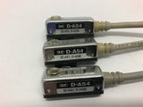 SMC D-A54 magnetic Reed Switch Lot of 3