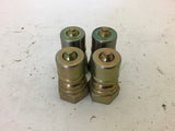 Parker H3-69 Hydraulic Brass Quick Coupling Nipple-3/8" Body and NPTF Lot of 4