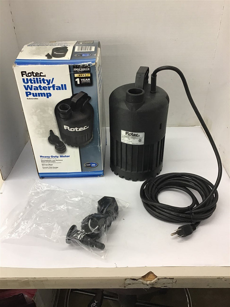 Flotec FP0S3000X 4/10 Hp Submersible Utility/Waterfall Pump 115 Volt 3 Amp