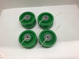 Track Wheels 4 x 2 x 1/2 Lot of 4