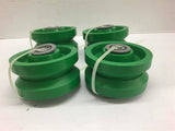 Track Wheels 4 x 2 x 1/2 Lot of 4