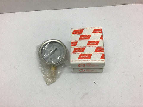 Harvard ILPG3025-4LNL Air Pressure Gauge 2.5" 1/4" MIP 0-30 PSI Lot of 2