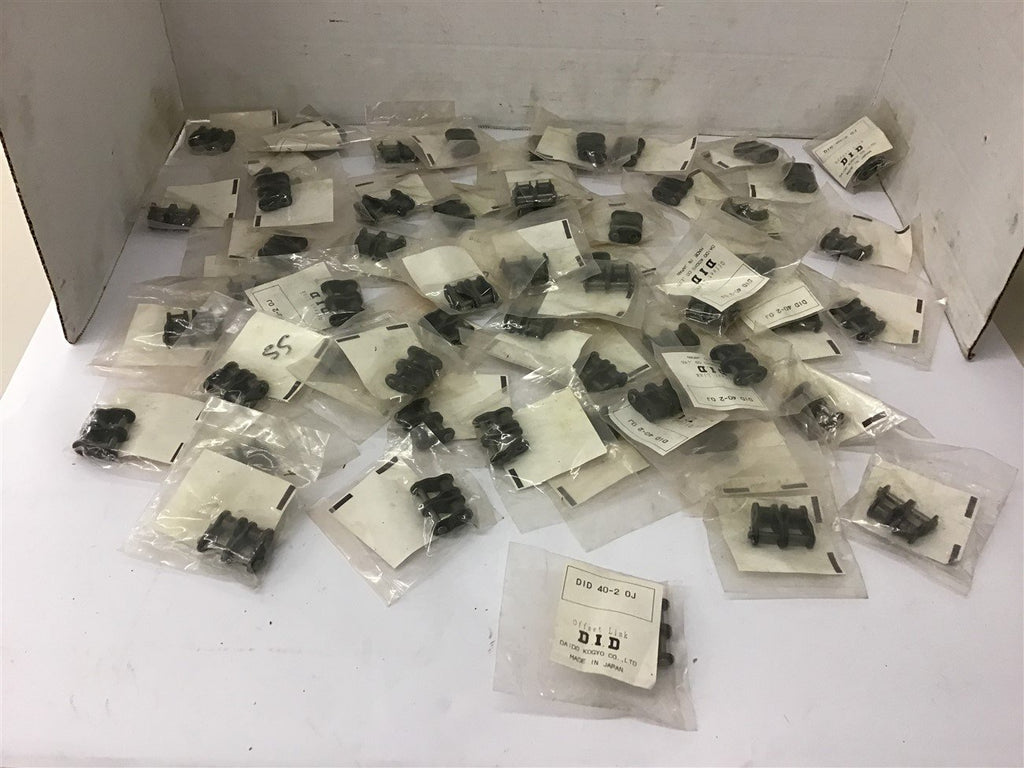 DID 40-2 Roller Chain Offset Links Lot of 60