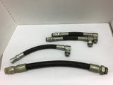 Gates 19" 3/4 ID Eaton 08U 608- Two MBX90-08-10 Hydraulic Hoses Assorted Lot of 4