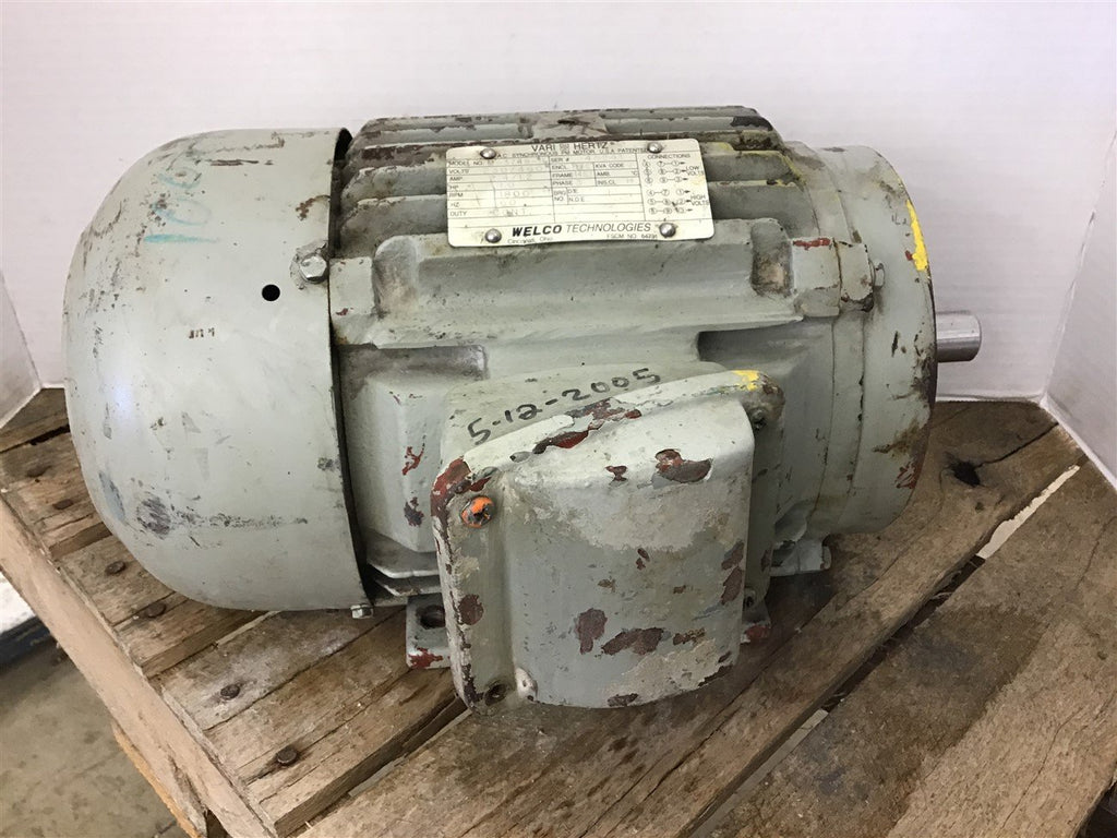 Welco M-3748-H 1 Hp AC Motor 230/460 Volts 1800 Rpm 4P 145T Frame