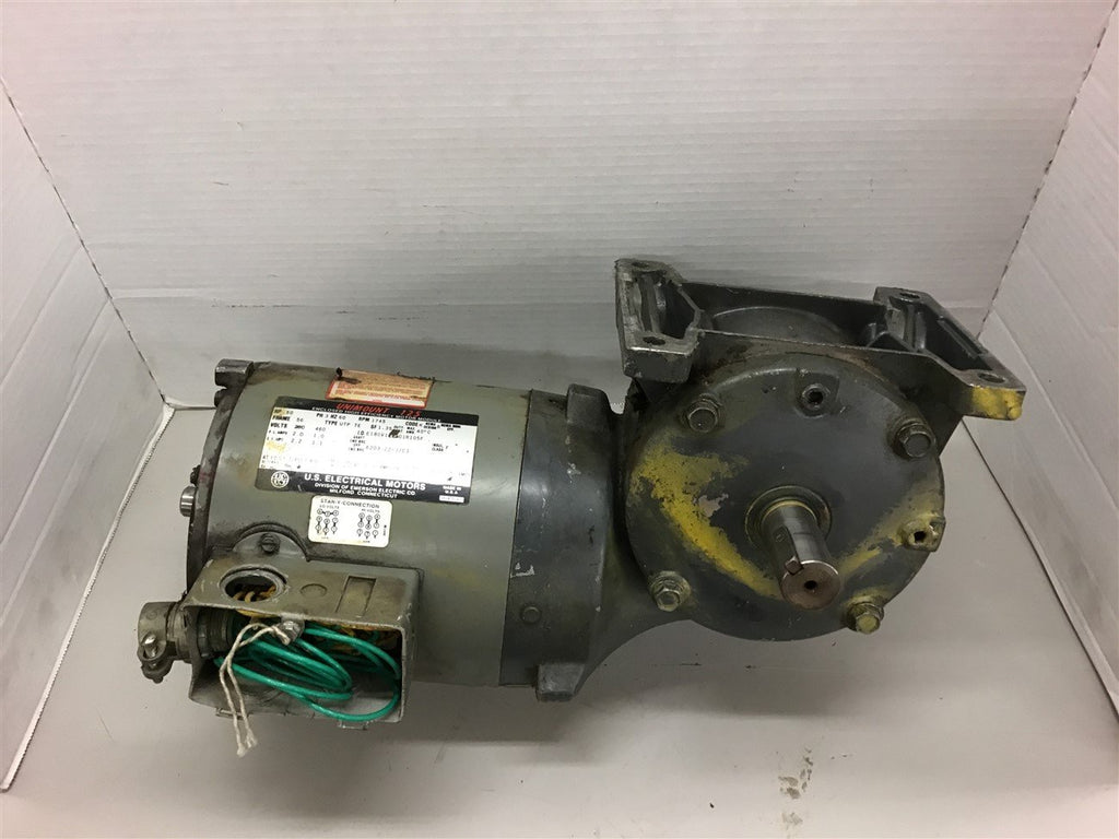 US Motors E190/E430W05F Motor UTP-6WP 155 RPM 711 Torque 143T-6