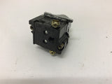 Cutler-Hammer 10250T/91000T Contact Block with Black Flush Pushbutton