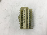 Connectron C382MF9-1 Terminal Blocks Lot of 4