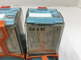 Releco C4-A40 AC Relay 120 volt Coil 10 Amp Lot of 2