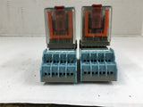 Releco C4-A40 AC Relay 120 volt Coil 10 Amp Lot of 2