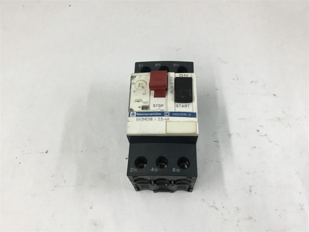 Telemecanique GV2ME08 2.5-4 Amp Circuit Breaker