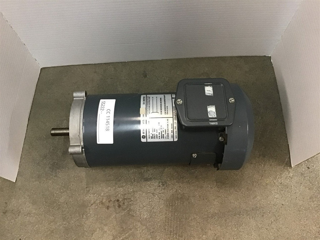 GE 5BPA56RAG9A 1 Hp DC Motor 180 Volts 1725 Rpm 56 Frame