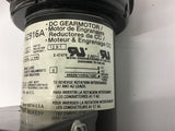 Dayton 6Z916A 1/20 HP DC Gear Motor 90 Volts 12.9:1 Ratio 139 Rpm