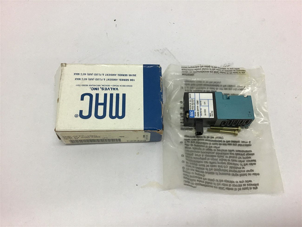 Mac DMB-DFFP-1DMA Solenoid Valve 24 Vdc 234 Watts