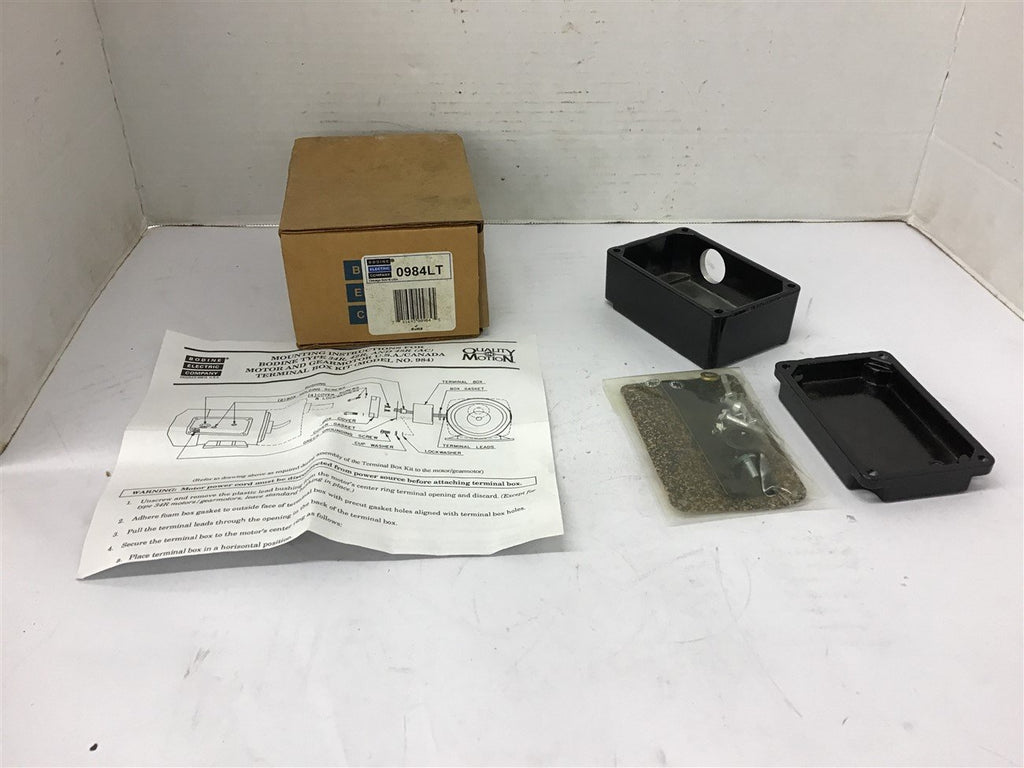 Bodine Electric Model No. 984LT Terminal Box Kit