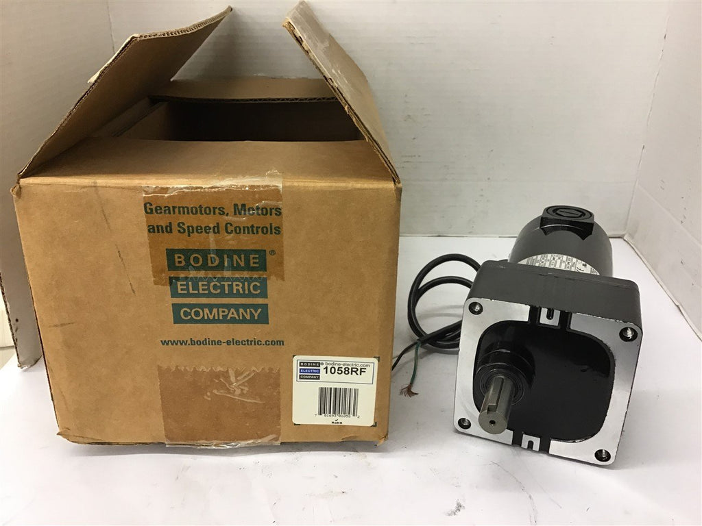 Bodine 33A5BEPMWX2 1/8 1/4 HP DC Motor 90/130 Volts 20.4:1 Ratio 83/123 Rpm