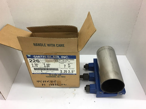 Smith Blair 2260002752700 Coupling 2.70" - 3.00"od 7 1/2" W