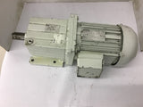 Lenze EN60034 GST05-2MVBR-088032 Gearmotor 0.75KW 1660 RPM 220-480VAC