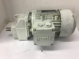 Watt 0.75 KW Gear Motor 255/440 Volts 1705 Rpm 20:1 Ratio