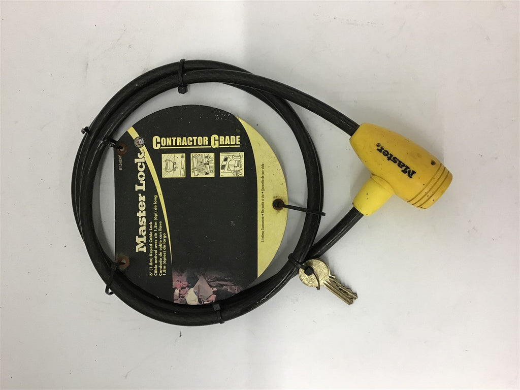 Master Lock 8154DPE 6' Keyed Cable lock