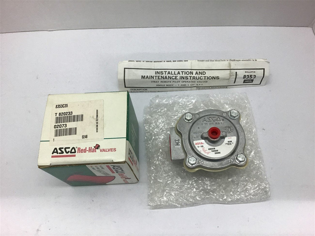 Asco 8353C35 Solenoid Valve 5-125 PSI