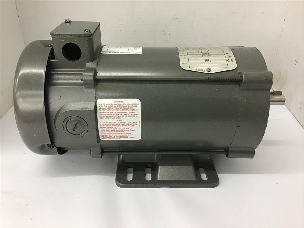 Baldor CDP3436 3/4 HP DC Motor 180 Volts 1750 rpm 56C Frame