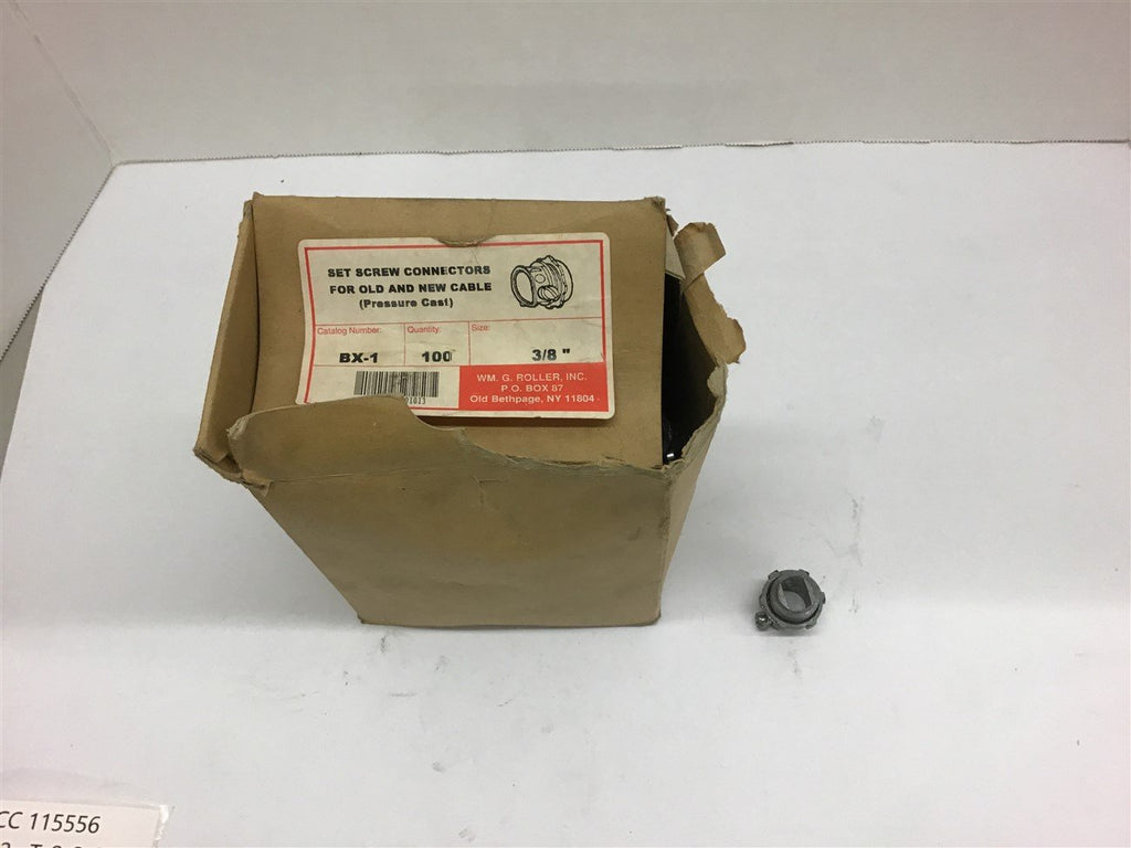 Topaz BX-1 Set Screw Connectors 3/8" Lot of 90