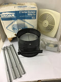 Broan 505-B 8" Vertical Discharge Utility Fan 120 volts 180 CFM